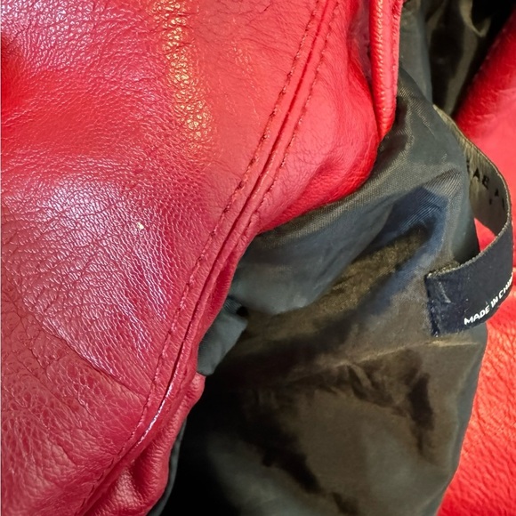 Zara Basic Women’s (Vintage) Leather Biker Jacket Size XS NWOT - Picture 8 of 8